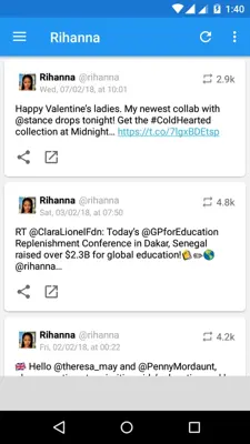 Rihanna android App screenshot 5